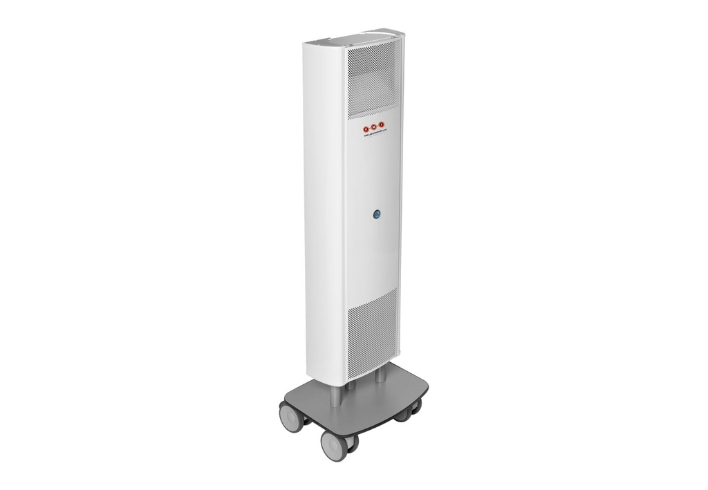 UV-FAN | Professional ventilated UV-C air purifier high performance with TIOX® filter catalyst | 4-wheel stand | 150m³/h - 2 x 95W - 1230 x 320 x 335mm - IP20 + REMOTE CONTROL