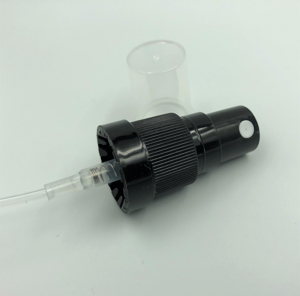 Black Atomiser Spray with Tamper Evident Cap single