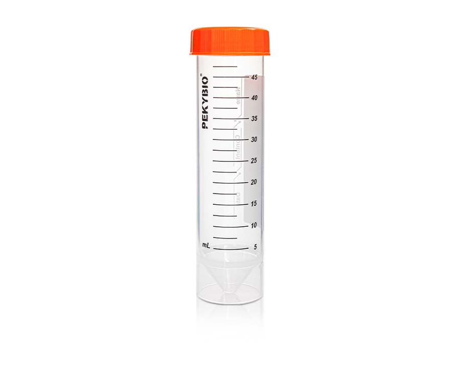50 ml Centrifuge Tube with Orange Seal Scre w Cap‚ Self Standing‚ Sterile
25pieces/bag‚ 20bags/carton