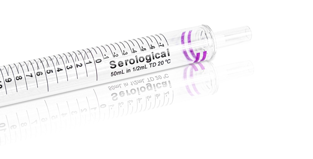 50 ml Serological Pipette‚ Plastic/Paper Individ ual Packing‚ Sterile‚ Purple
25pieces/bag‚ 3bags/pack‚ 6packs/carton