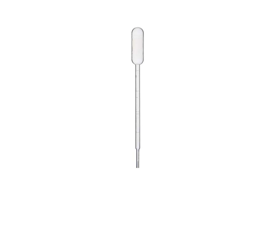 1 mL Graduated Pasteur Pipette‚ Double scale‚ Length 150 mm ‚ full volume 5 mL‚ Bulk pack‚ clear‚ non-sterile, 500 pieces/pack‚ 10 packs/carton