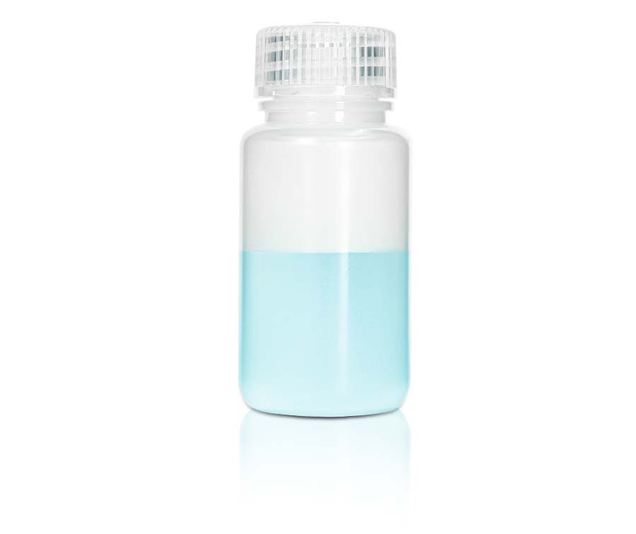60mL PP Reagenzienflasche und Kappe' Breite Öffnung h' Transluzent' Unsteril50Stück/Beutel' 10Beutel/Karton