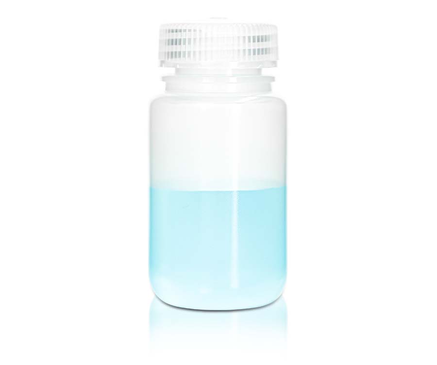 125mL PP Reagenzienflasche und Kappe' Breites Mundstück' Durchscheinend' Nicht steril25Stück/Beutel' 10Beutel/Karton