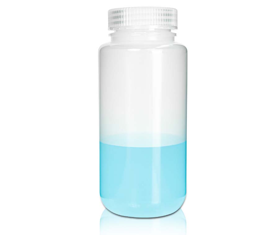 500 mL PP-Reagenzienflasche und Deckel' Weithals' Transluzent' Unsteril10 Stück/Beutel' 10 Beutel/Karton