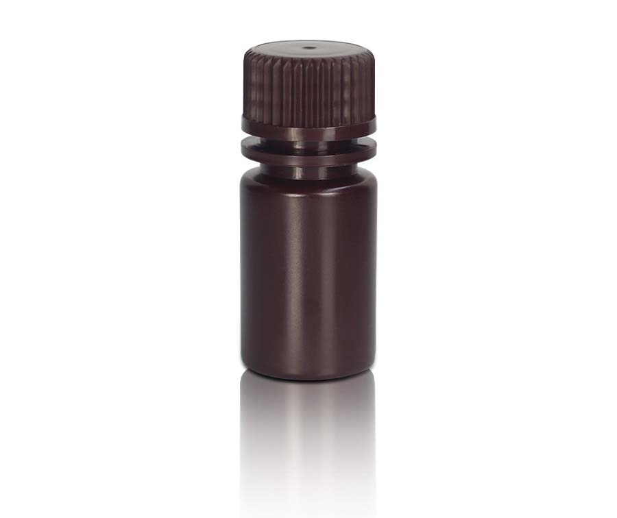15 mL HDPE Reagent Bottle and Cap‚ Narrow Mouth‚ Amber‚ Non-Sterile
100 pieces/bag‚ 10 bags/carton