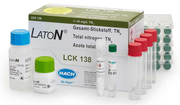 Hach LCK138 Laton Total Nitrogen cuvette test 1-16 mg/L TNb