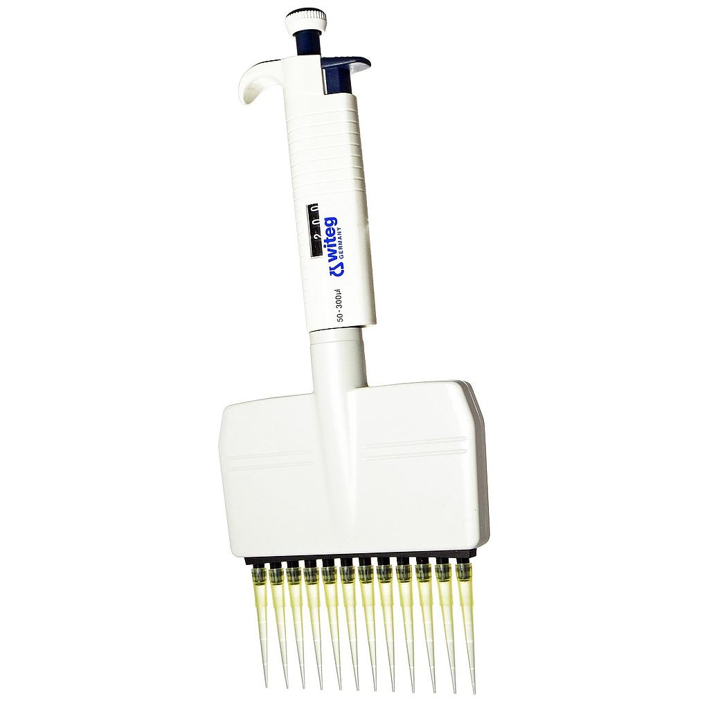 Multi-Channel Microliter-pipette WITOPET economy, 50-300 µl 12 channels