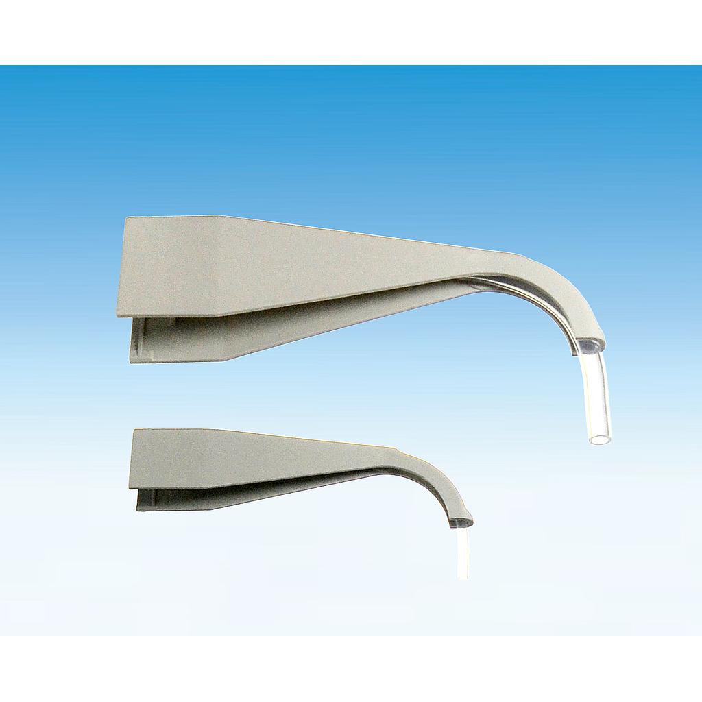 TITREX-discharge tube, made of PTFE, tube holder, natural color
