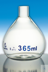 [3 685 200] (3 685 200) UEBERLAUFMESSKOLBEN, F. DIE WASSERUNTERSUCHUNG,   AN DER INHALTSMARKE ABGESCHNITTEN, SCHNITTFLAECHE   PLANGESCHLIFFEN, OHNE STOPFEN, DIN-B, 200,0 ML,  GEEIGNET FUER GERAETE VON HACH, H&C, WTW 