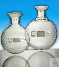 [0 645 250] Rundkolben, 250 ml,  mit Kugelschliff, KS 35/20,  kunststoffbeschichtet, 81 x 140 mm,    