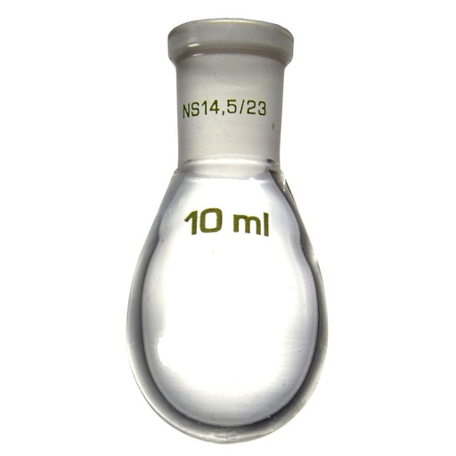 [0 658 012] Flask, pear shaped, 12 ml, ST 14/23,  centered, Precisco, round bottom,  pack = 10 pcs.