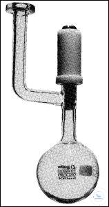 [0 779 115] (0 779 115) HV-Auffangkolben nach Dr. Storch,  100 ml, mit Hochvakuum- Ventilhahn 8 mm,  mit Planflansch NW 15 mm