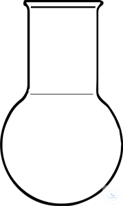 [5 512 100] (5 512 100) Rundkolben, Weithals, 100 ml, mit Bördelrand,  Hals A.Ø 35 mm, A.Ø 64 mm, Höhe 110 mm,   DURAN® Glas,    