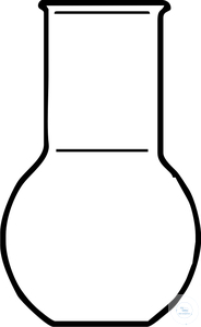 [5 516 100] (5 516 100) Stehkolben, Weithals, 100 ml, mit Bördelrand,  Hals A.Ø 34 mm, A.Ø 64 mm, Höhe 105 mm,  DURAN® Glas,    