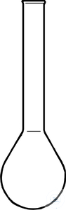 [5 518 250 B] Kjeldahl-Kolben, Borosilikatglas, 250 ml,  Kolben Ø 81 mm, Höhe 270 mm, Hals Ø 34 mm,    