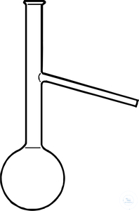 [5 522 100] (5 522 100) Engler-Kolben, 100 ml, mit Seitenrohr 100/6-7 mm,   Kolben Ø 66 mm, Höhe 215 mm, Hals I.D. 16 mm,   hergestellt aus DURAN Rohr,     