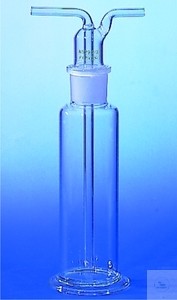 [2 404 251] Gas washing bottles, acc. to Drechsel, 250 ml,   ST 29/32, complete with sintered disc P1,  with safety head acc. to DIN 12596