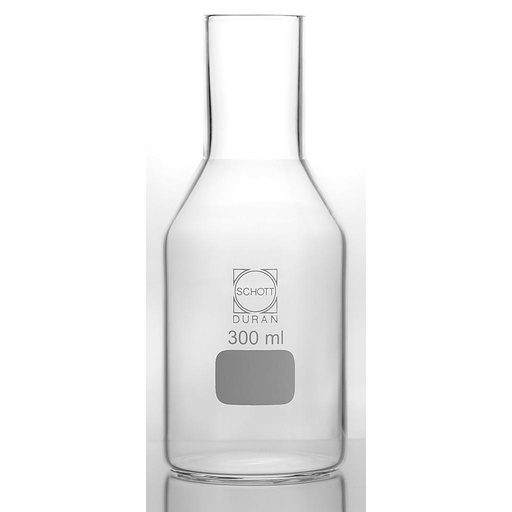 [5 562 100] Culture media bottles "Biogen", made of Boro.,   straight neck for metal caps, 100 ml, 50 x 125 mm,  Pack = 10 pcs.