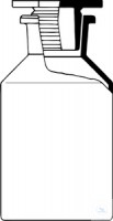 [5 875 050] (5 875 050) Weithals-Steilbrustflaschen, 50 ml, NS 24/20,   klar, mit PE-Stopfen, Soda-Glas