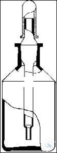 [5 880 050] (5 880 050) Tropfflasche, 50 ml, Steilbrust, mit NS-Pipette,  komplett mit Gummihütchen, Klarglas,