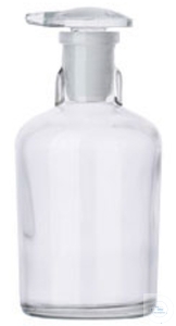 [5 882 100] Dropping bottle, 100 ml, TK, with   grooved flat stopper, clear glass,   Carton = 70 pcs: