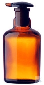 [5 883 100] Dropping bottle, 100 ml, TK, with  grooved flat stopper, amber glass,  Carton = 70 pcs.