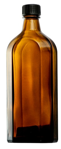 [5 891 250] (5 891 250) Meplatflaschen, 250 ml, Braunglas,  DIN-Gewinde, komplett mit Schraubkappe,    