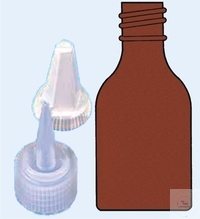 [5 893 075] (5 893 075) TROPFFLASCHEN, BRAUNGLAS  M.TROPFEINSATZ, MIT GEWINDE  GL 18, INH. 75 ML