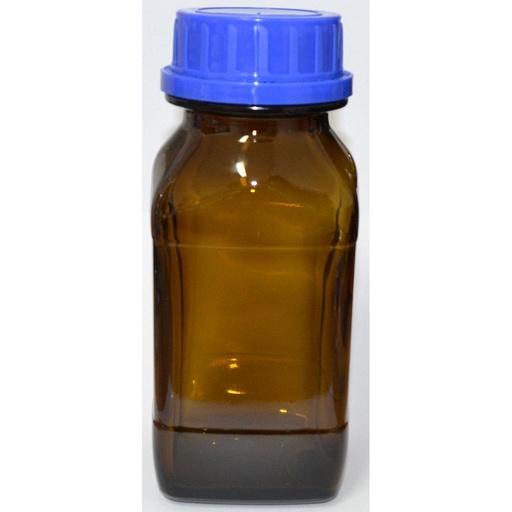 [5 899 100] (5 899 100) Vierkantflaschen, Weithals, 100 ml, GL 32,  Braunglas, DIN-Gewinde, ohne Ausgießring   und Staubschutzkappe,     