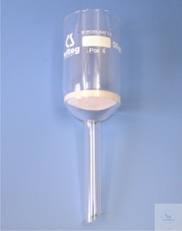 [2 367 074] Filter funnels, 75 ml, P4  disc dia.: 45 mm, stem o.dia.: 10 mm