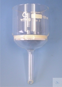 [2 367 122] Filter funnels, 125 ml, P2  disc dia.: 60 mm, stem o.dia.: 10 mm