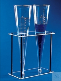 [2 938 000] Sedimentation cone, Imhoff, DIN 12672, 1000 ml,  made of SAN, with closure stopper, grad.