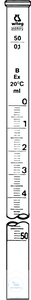 [3 000 250] Burette-tubes, class B,  clear glass 25 ml:0,05, blue grad.   Pack = 2 pcs.
