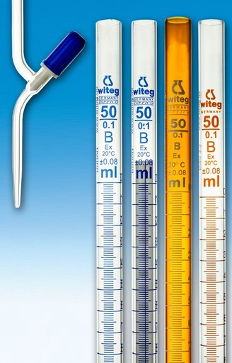 [3 002 257] Burettes, 25 ml:0,05 cl-B,  straight valve stopcock, Schellbach  Pack = 2 pcs.