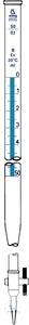 [3 002 258] Burettes, DIN-B,25 ml:0,05 with new  detachable PTFE-stopcock, Schellbach,  Pack = 2 pcs.