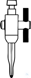 [3 004 910] (3 004 910) Ersatz PTFE-Hahn ohne Spitze, mit Bohrung: 2,5 mm    