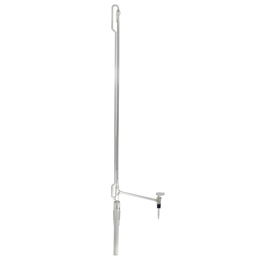 [3 122 254] (3 122 254) Pelletbüretten, DIN-AS, 25 ml:0,05 o. Zwischenhahn,  seitl. Hahn, NS-Glasküken,2 l. Vorratsflasche, Schellbach,  ohne Druckball , konformitätsbescheinigt     