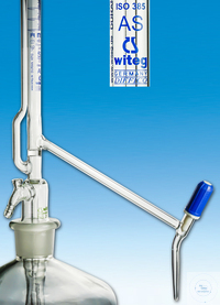 [3 122 105] (3 122 105) PELLETBÜRETTEN, 10 ML:0,02  Klasse-AS, O. ZWISCHENHAHN, SEITL.   VENTILHAHN, PTFE-SPINDEL, 2 LITER  VORRATSFLASCHE, SCHELLBACH STREIFEN,  KONFORMITÄTSBESCHEINIGT     
