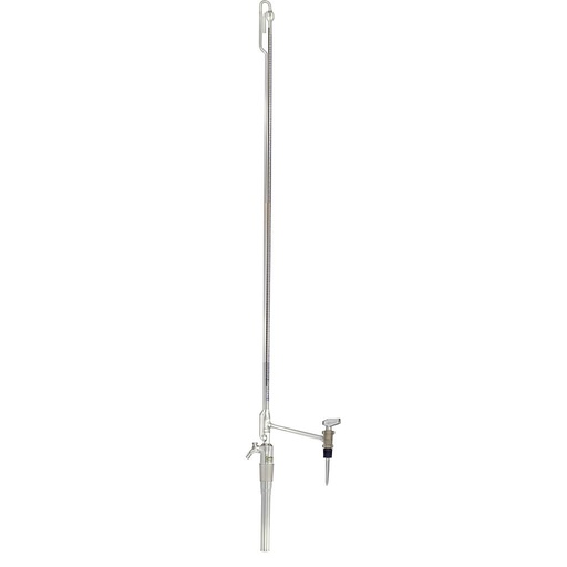 [3 122 258] (3 122 258) Pelletbüretten, DIN-AS, 25 ml : 0,05, mit PTFE-Zwischenhahn  seitl.  VENTILHAHN, PTFE-Spindel, Schellbach, 2 l. Vorratsfl.  kb-bescheinigt, ohne Druckball,    