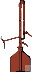 [3 154 105] (3 154 105) Universal-TITRIERAPPARAT,  10 ML:0,02 DIN-AS,SEITL.   VENTILHAHN,PTFE-SPINDEL,  BRAUNGLAS,2 L.FLASCHE,  KON.BESCHEINIGT, OHNE DRUCKBALL    
