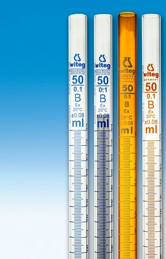 [3 300 256] (3 300 256) DAFFERT-BUERETTEN, DIN-B, 25 ML:0,05 MIT   ZWEIWEGEHAHN, NS-GLASKUEKEN, KLARGLAS    