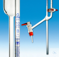 [3 363 052] (3 363 052) Mikrobüretten nach Bang, DIN-B 5 ml:0,02 NS-Küken   Strichteilung, mit seitlichem Hahn, mit Holzfuß    