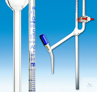 [3 383 105] (3 383 105) Mikrobüretten nach Bang DIN AS 10 ml:0,02 mit  seitlichen  VENTILHAHN PTFE-Spindel, mit Holzfuß    