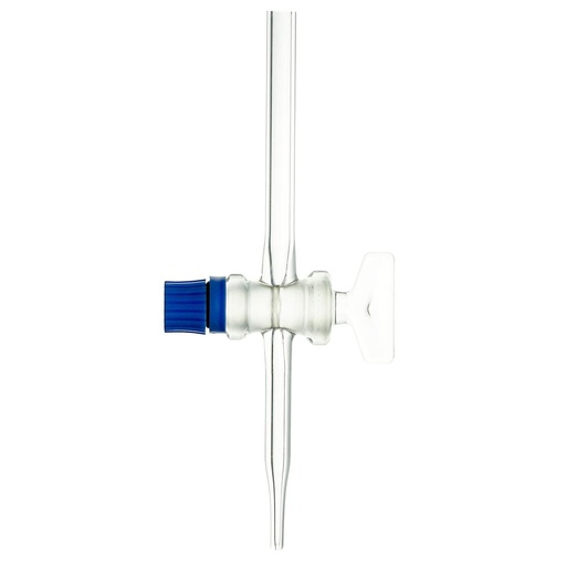 [0 232 111] Stopcocks for burettes, straight, ST 12,5, solid,  bore: 1,6 mm, acc. to DIN 12541,  borosilicate glass, for burettes 10 ml  made from DURAN tubing