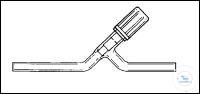 [0 243 160] (0 243 160) Ventilhahn "Economy", Durchgangshahn  PTFE-Spindel, Dichtung mit Überdrehsicherung,  hergestellt aus DURAN Rohr, Bohrung: 0-10 mm