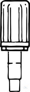 [0 243 560] (0 243 560) j  Ersatzspindel für Ventilhähne <Economy>,  PTFE-Spindel, Dichtungssystem mit  Überdrehsicherung, Bohrung: 0-10 mm