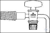 [0 248 104] (0 248 104) Ablasshahn, Braunglas, Kern NS 19/26,  Küken NS 18,8 Bohrung: 4 mm