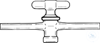 [0 276 004] (0 276 004) Beutelhahn nach Schiff, NS 18,8,  mit hohlem NS-Glasküken,  Bohrung: 4 mm, 10 x 110 mm