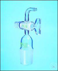 [1 682 024 S] (1 682 024 S) Stopfen, mit NS-Hahn und gebogenem  Rohr, NS 24/29, mit SVS-Schlauchkupplung  (0.185.001)