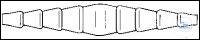 [2 860 000] Schlauchverbinder mit Oliven gerade,  Durchmesser 6-18 mm, Schenkel 120 mm